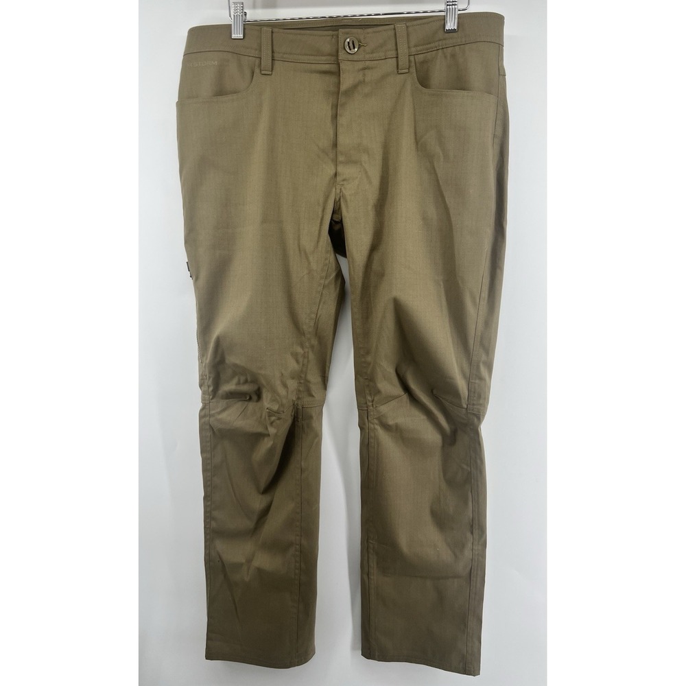Under Armour Enduro Pants Ripstop Stretch Tagged 36/32 Measure 38/32 Tan